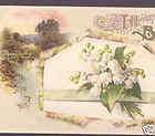 SILKKLEIN LILY OF THE VALLEY FLOWERS,WINSCH POSTCARD