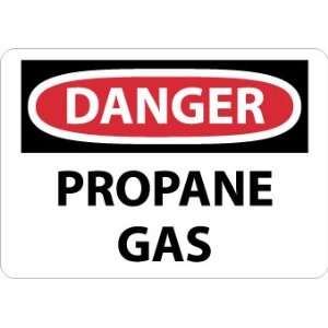 Danger, Propane Gas, 7X10, .040 Aluminum  Industrial 