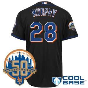 New York Mets Authentic Daniel Murphy Alternate Cool Base Jersey w 
