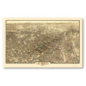  Los Angeles, CA Panoramic Map   1909 Poster