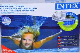 Intex Krystal Clear Saltwater System and Filter Pump $269  