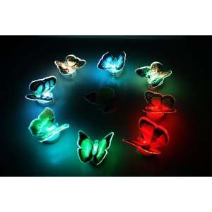  Wholesale Lot 50pcs LED Butterfly Fridge Magnets Le001 