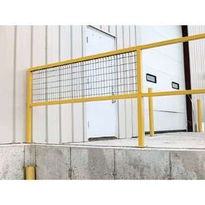  Vestil Steel Square Handrail Option   Wire Mesh, 120in.L x 
