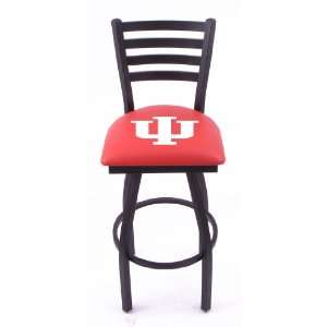 Indiana University Single ring 25 swivel bar stool with ladder style 