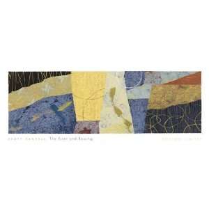 River and Rowing by Sandell. Size 52 inches width by 20 inches height 