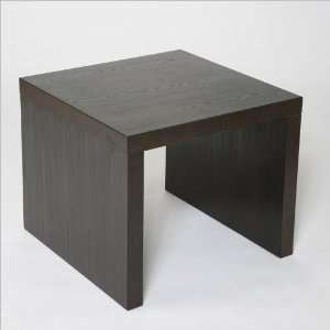  ITALMODERN Abby End Table; White Lacquer