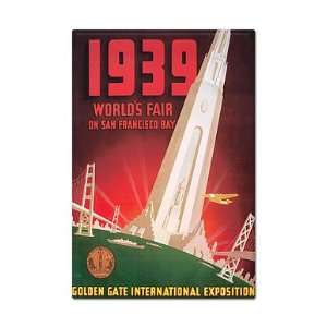  1939 Worlds Fair San Francisco Advertisement Fridge Magnet 