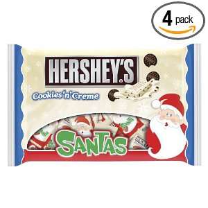 Hersheys Holiday Cookies n Creme Bars, 10.8 Ounce Santa Bags (Pack 