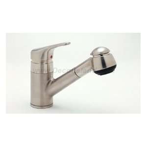  Rohl deâ€™ Lux Pull Out Kitchen Faucet R3810STN satin 
