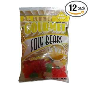 Albanese Assorted Gummie Sour Bears, 8 Ounce Bags (Pack of 12)