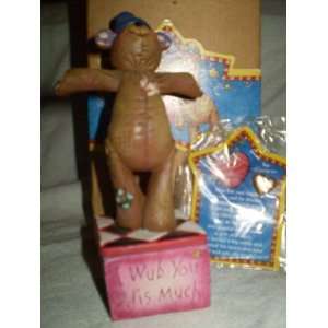  Jim Shore Max the Bear Stretched Arms Covered Box