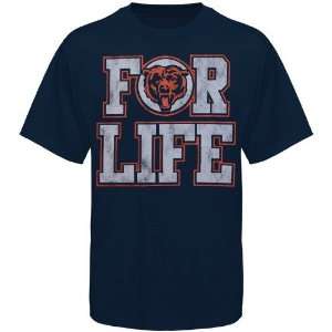  Junk Food Chicago Bears For Life T Shirt   Navy Sports 