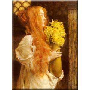 Spring Flowers 12x16 Streched Canvas Art by Alma Tadema, Sir Lawrence 