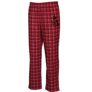   Penguins Red Tailgate Flannel Pajama Pants (Small)