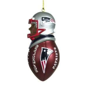 New England Patriots African American Player Christmas Tree Ornament 