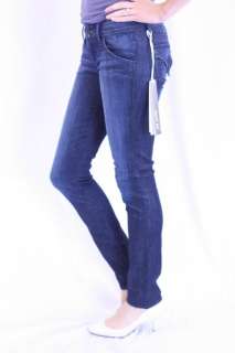26 NWT Hudson Jeans Collin Flap Pocket Skinny Dark Wash Navy Stitching 