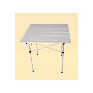  4   Person Roll   Up Table Silver