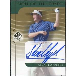   Sign of the Times #SA Stuart Appleby Autograph Sports Collectibles