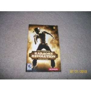 Karaoke Revolution Country Instruction Book for Playstation 2