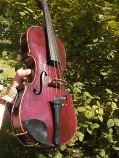 1920 German factory 4/4 violin restored & RothGlass Bow  
