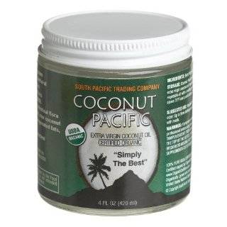   Raw Coconut Oil, 4 Ounce Glass Jars (Pack of 4) by Coconut Pacific