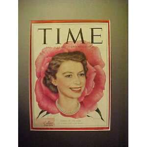  Elizabeth January 5, 1953 Time Magazine Professionally Matted Cover 