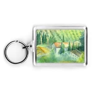  Marcelliana, Tuscany by Karen Armitage   Acrylic Keyring 