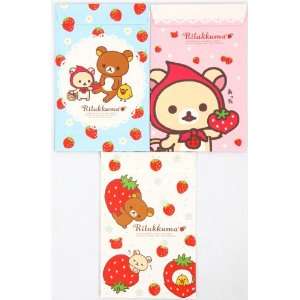    cute Rilakkuma bear San X Letter Set strawberry Toys & Games