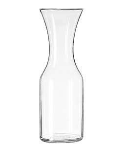 Engraved Libbey 1 Liter Glass Decanter Vase Carafe NEW  