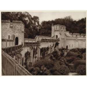  1926 Arundel Castle Wall Tilting Court Sussex England 