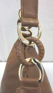 Used Michael Kors Brown Leather Ring Shoulder Bag  