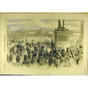  1856 Emperor Russia St. Petersburg Procession Print