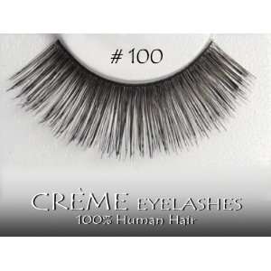  CREME (Pack of 4) 100% HUMAN HAIR Fashion Eye Lashes Pair 