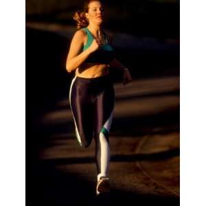  Young Woman Running for Exercise, New York, New York, USA 