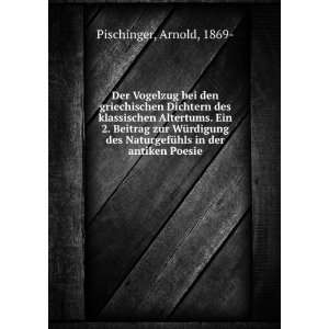   in der antiken Poesie Arnold, 1869  Pischinger  Books