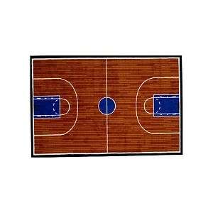  Basketball Court Kids Rug   39x58 Furniture & Decor