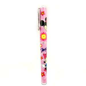   Mouse Pink Minnie With Flower And Pink Swirls Pattern Roller Pen