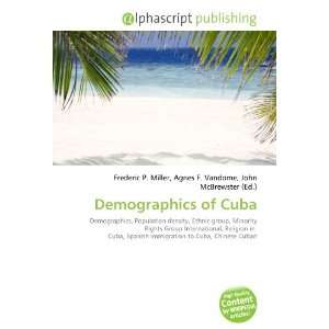  Demographics of Cuba (9786132916181) Books