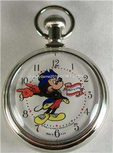   1976 Mickey Mouse Pocket Watch HTF Liberty Bell Paul Revere  