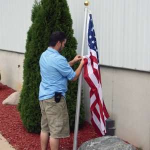  16 Ft. Telescoping Flagpole with U.S. Flag