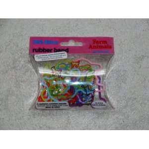  Farm Animals Rubber Bands 12 Pack