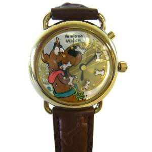  Brown Leather Musical Scooby Doo Watch   Musical Scooby Doo 