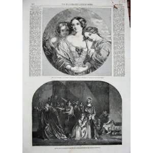  1851 Peter Denying Christ Art Exhibition Ladies Women 