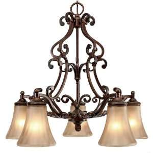 Golden Lighting 4002 D5 RSB Russet Bronze Loretto Loretto 5 Light Nook 