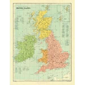  Bartholomew 1858 Antique Political Map of the British 