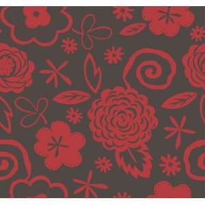    Red And Gray Contemporary Wallpaper WE71005