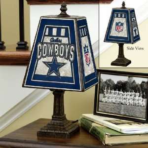  14 NFL Dallas Cowboys Football Stained Glass Table Lamp 