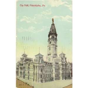   Vintage Postcard City Hall Philadelphia Pennsylvania 