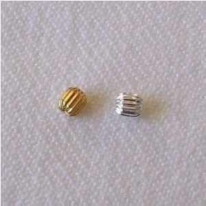    3mm Plated Base Metal Corrugated Beads Arts, Crafts & Sewing