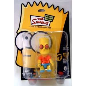  3 inch Qee Bart Simpson Figure   Red Eyes Toys & Games